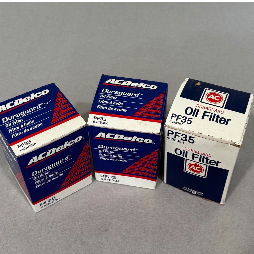 ACDelco Duraguard Oil Filter PF35 Blue Lot of 3 6438384 Vintage GM Truck V8